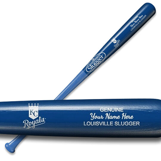 The Official Personalized Louisville Slugger with Kansas City Royals Logo
